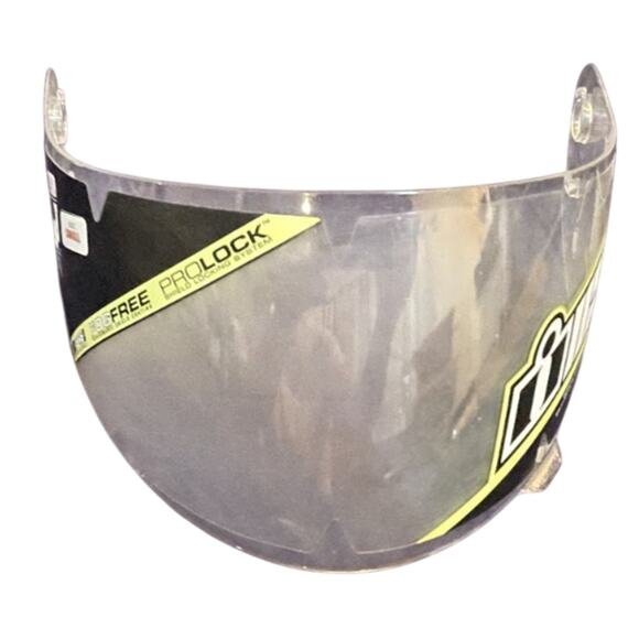Icon Airframe Pro Topshelf Motorcycle Helmet Beige/Red XS  Icon Optics Fog-Free ProLock Shield - Extra Small (XS)